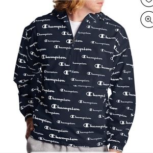 CHAMPION ALL OVER LOGO WATER & WIND RESISTANT CANGURO FRONT BAG UNISEX SZ LARGE